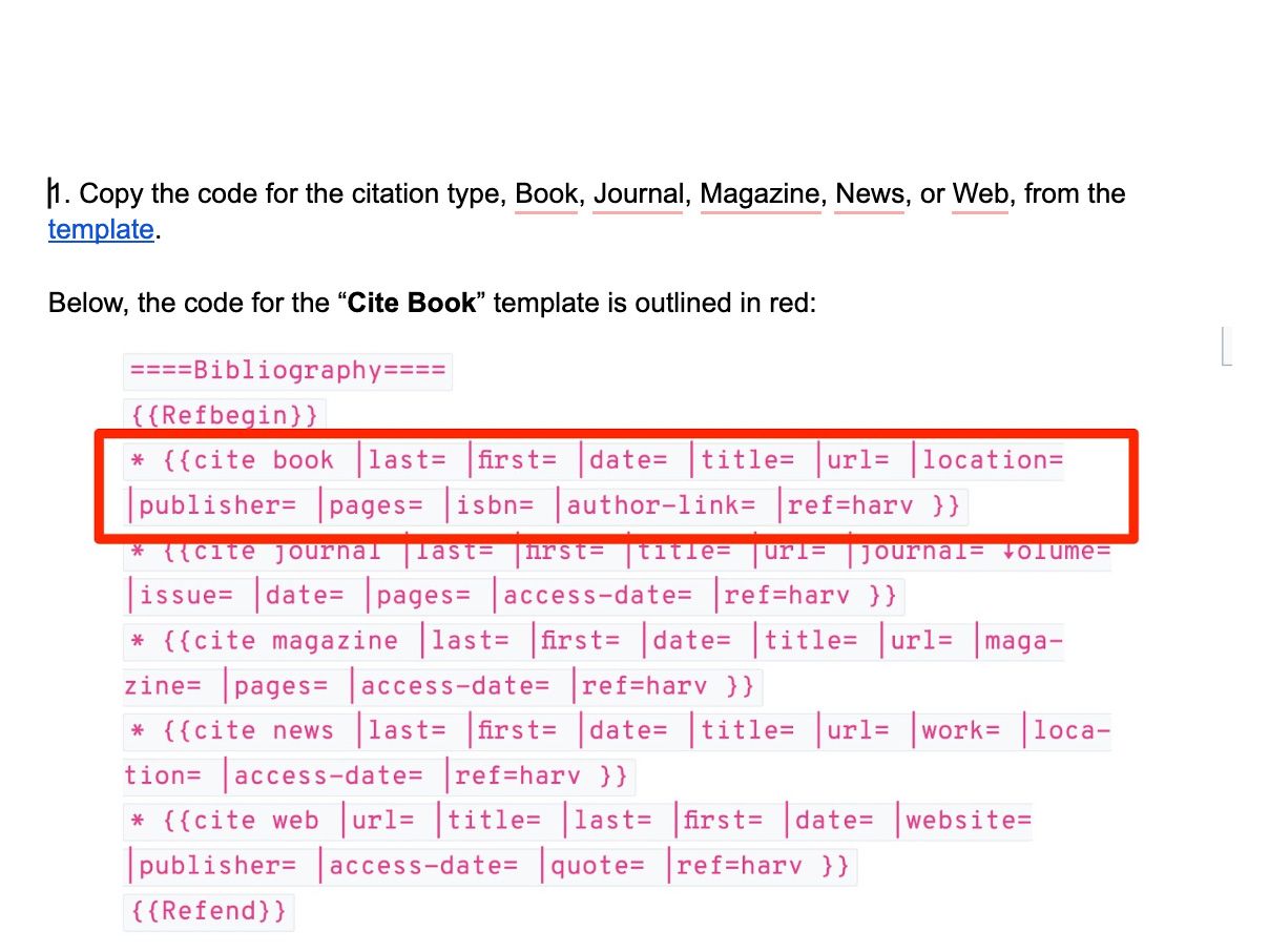 A Screenshot of Google Doc with code on it.