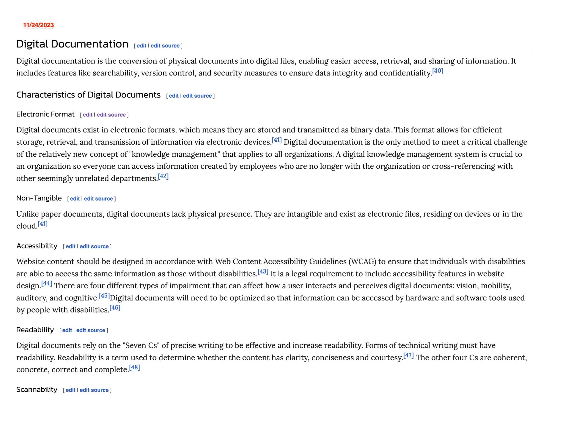 A annotated screen shot of Litwiki screen.